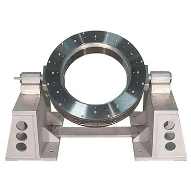 Large clear aperture rotary air bearing